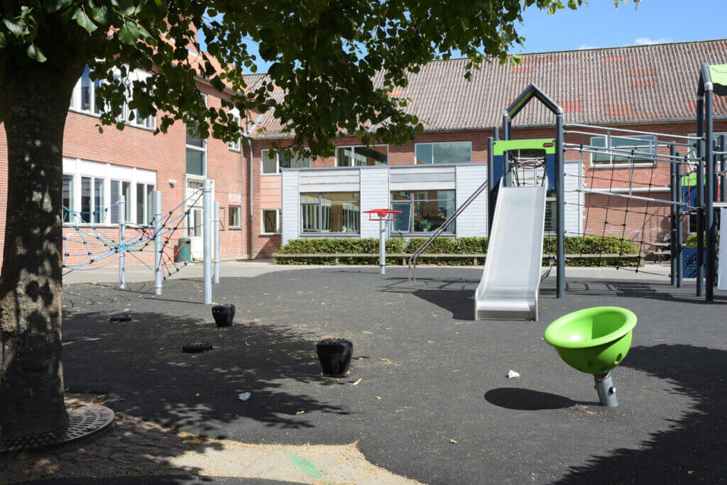 Playground area for children at a school