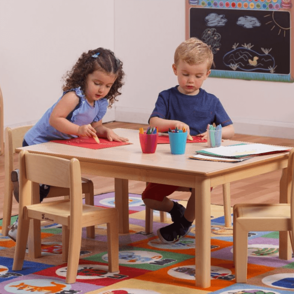 early years wooden table and chairs