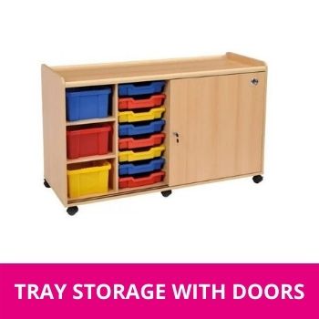 Tray Storage with Doors