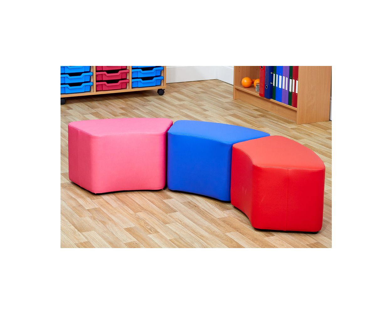 Acorn Primary Classroom Small Curve Foam Seats- Set of 3