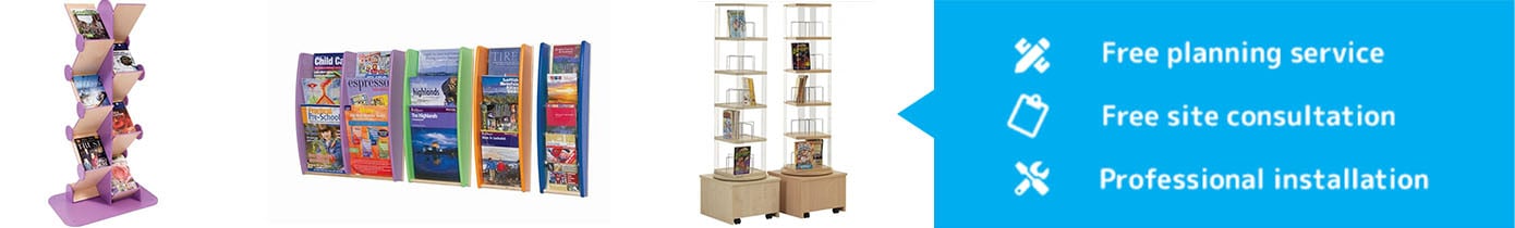 Library Free Standing and Wall Mounted Display Units
